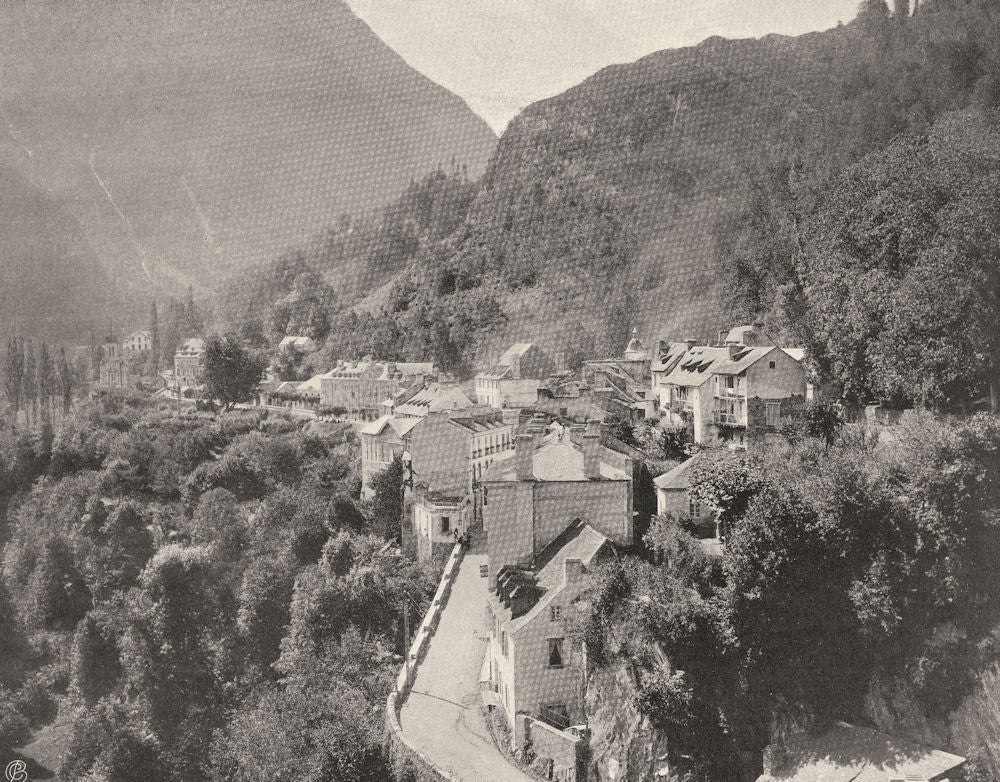 HAUTES-PYRÉNÉES. Saint-Sauveur- Vue générale 1903 old antique print picture